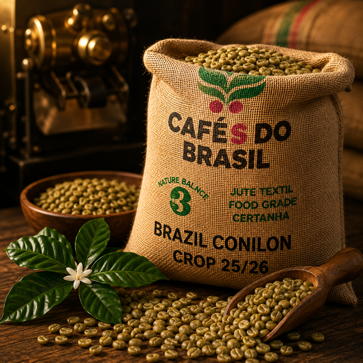 Café Verde de Especialidad Brasil Conilón