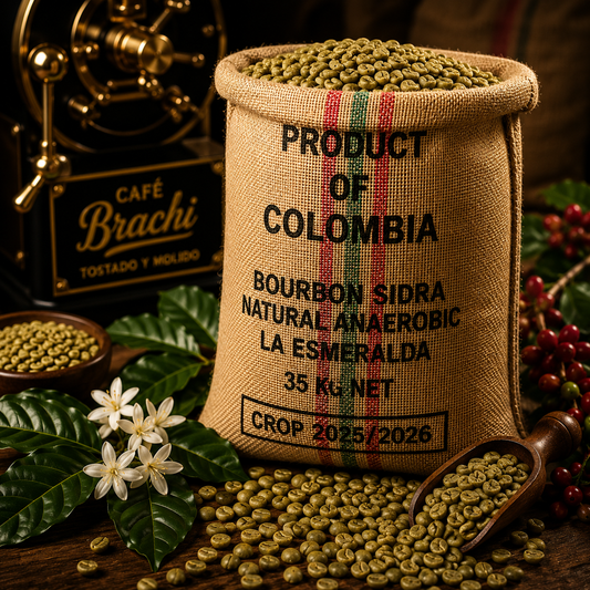 Cafe Verde de Especialidad de Competición Colombia Bourbon Sidra