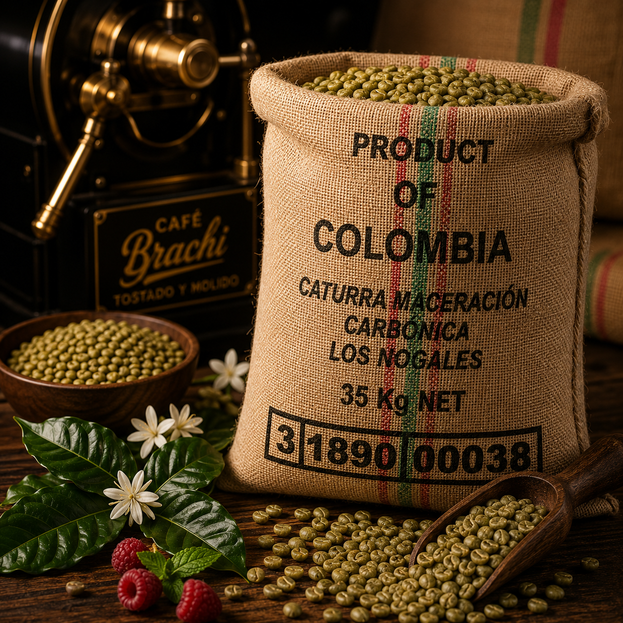 Cafe Verde de Especialidad Colombia Microlote Caturra Primitivo