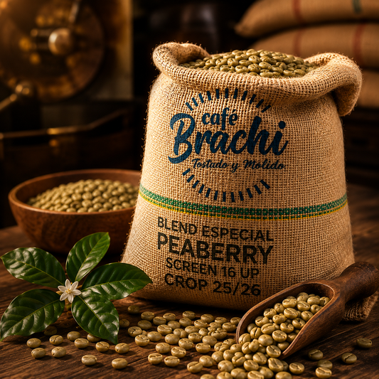 Cafe Verde de Especialidad Brasil Peaberry